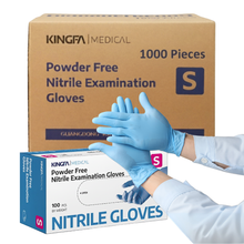 Load image into Gallery viewer, KingFa Nitrile Examination Gloves KG1101 (FDA 510K) (XS/S/M/L/XL) Blue