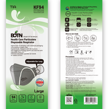 Load image into Gallery viewer, BOTN KF94 Adjustable Gray Face Masks - 10 Count | Advanced Filtration & All-Day Comfort