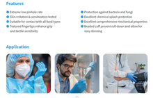 Load image into Gallery viewer, KingFa Nitrile Examination Gloves KG1101 (FDA 510K) (XS/S/M/L/XL) Blue