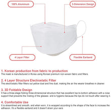 Load image into Gallery viewer, Good Day - Happy Life Premium KF94 Face Mask - Youth / White / 10 Count - Individually Packaged