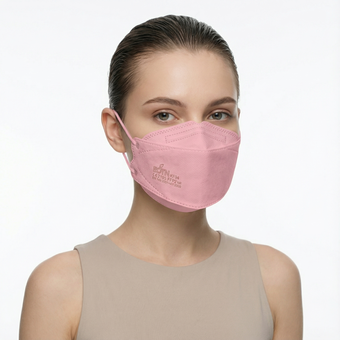 BOTN KF94 Adjustable Face Masks - Pink (10 Count) | Stylish & Secure Protection