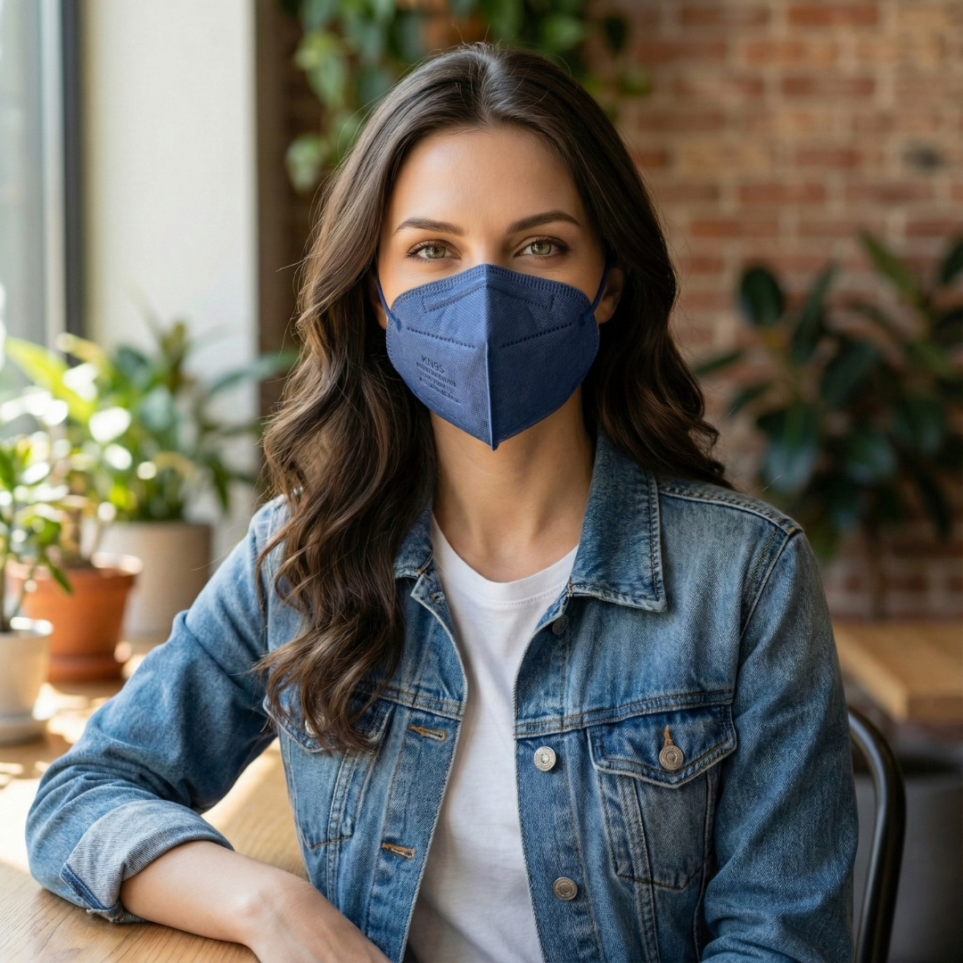 PH KingFa KN95 Mask - Navy - 10 count / box