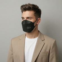 Load image into Gallery viewer, BOTN KF94 Adjustable Face Masks - Black (10 Count) | Ultimate Protection &amp; Comfort
