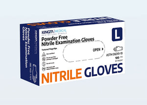 KingFa Nitrile Examination Gloves KG1101 (FDA 510K) (XS/S/M/L/XL) Blue