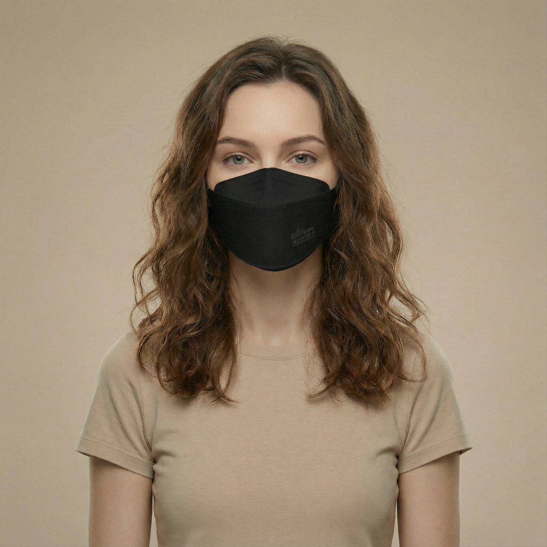 BOTN KF94 Adjustable Face Masks - Black (10 Count) | Ultimate Protection & Comfort