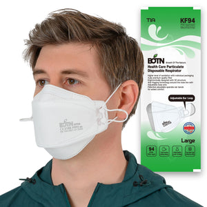 BOTN KF94 Adjustable Face Masks - Pink (10 Count) | Stylish & Secure Protection