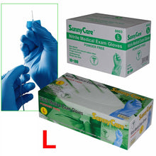 Load image into Gallery viewer, SunnyCare® Nitrile Medical Exam Gloves Small Powder Free (10box/case) - S/M/L/XL
