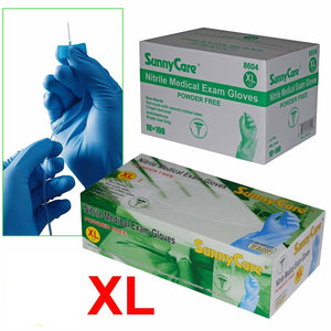 SunnyCare® Nitrile Medical Exam Gloves Small Powder Free (10box/case) - S/M/L/XL