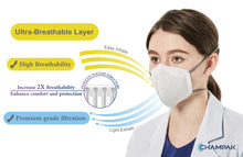 Load image into Gallery viewer, Best Mask in the Market - Champak with Adjustable Straps | Made in Taiwan (15 count)
