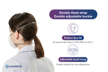 Load image into Gallery viewer, Best Mask in the Market - Champak with Adjustable Straps | Made in Taiwan (15 count)
