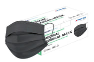 KingFa Black 3PLY Surgical Medical Grade Mask - ASTM Level 3 Disposable - 50ct / box