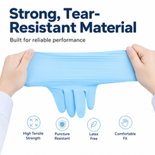 Load image into Gallery viewer, KingFa Nitrile Examination Gloves KG1101 (FDA 510K) (XS/S/M/L/XL) Blue
