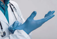 Load image into Gallery viewer, KingFa Nitrile Examination Gloves KG1101 (FDA 510K) (XS/S/M/L/XL) Blue
