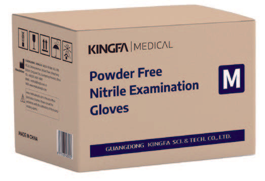 KingFa Nitrile Examination Gloves KG1101 (FDA 510K) (XS/S/M/L/XL) Blue