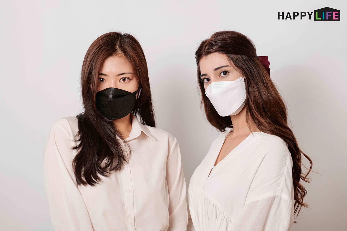 Good Day - Happy Life Premium White KF94 Face Mask - Adult 10 Count - Individually Packaged