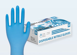 KingFa Disposable Blue Nitrile Gloves KG1101(S/M/L/XL) Blue