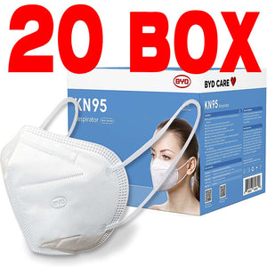 BYD KN95 Adults Earloop  - 50 Count / Box (Individual Wrapped by 2 pcs) - HIGH QUALITY -  Unbeatable Prices Each!