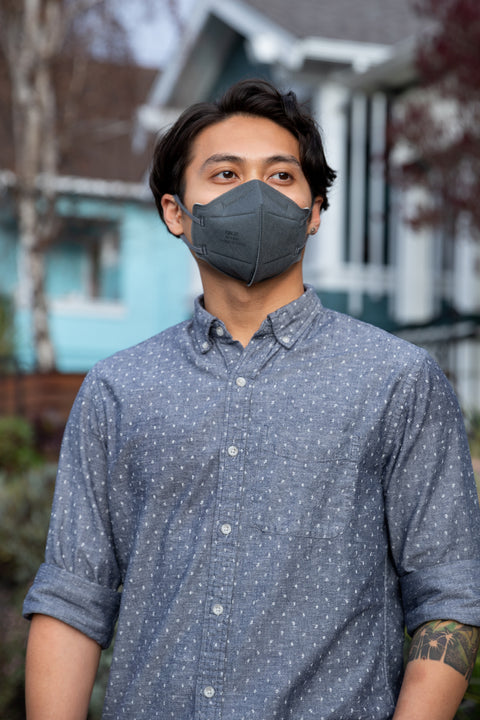 PH KingFa KN95 Mask - Charcoal Gray - 10 count / box