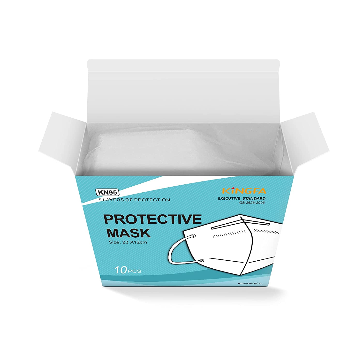 Best KN95 Mask | KingFa – White | Reusable, Lightweight & 5-Ply Protection