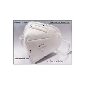 Kingfa KN95 Face Mask - Adult/White - New Standard GB 26262019