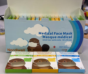 Small / Kids - Nordiwell Medical Disposable Face Mask ASTM - Level 3 / 510k