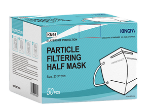 Kingfa KN95 Face Mask - Adult/White - New Standard GB 26262019