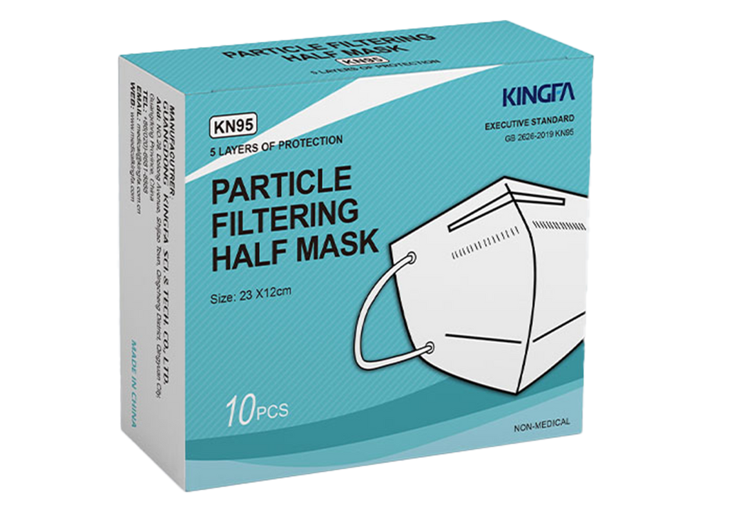 Best KN95 Mask | KingFa – White | Reusable, Lightweight & 5-Ply Protection